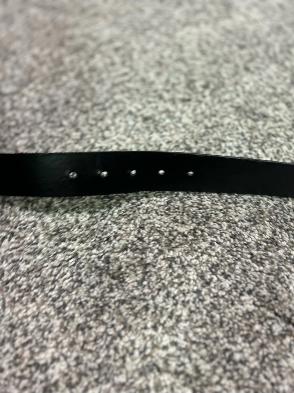 Michael Kors Buckle Belt Women's Size Medium Logo Charm Black Vegan Leather